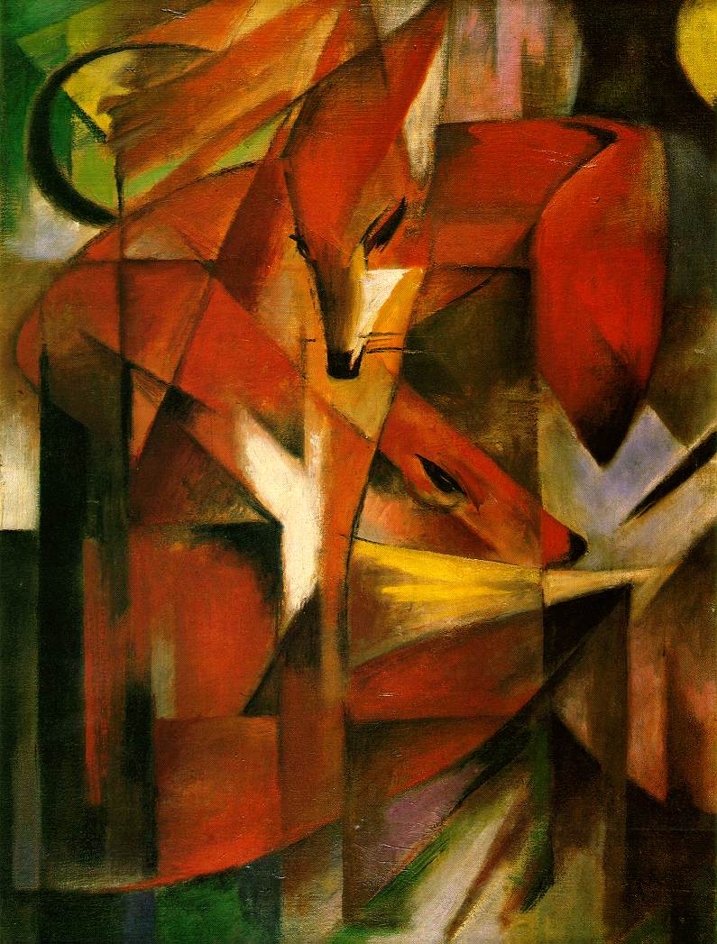 Foxes by Franz Marc